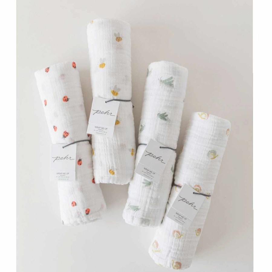 Bedding + Decor Pehr Swaddle + Receiving Blankets | Summer Bugs Swaddle