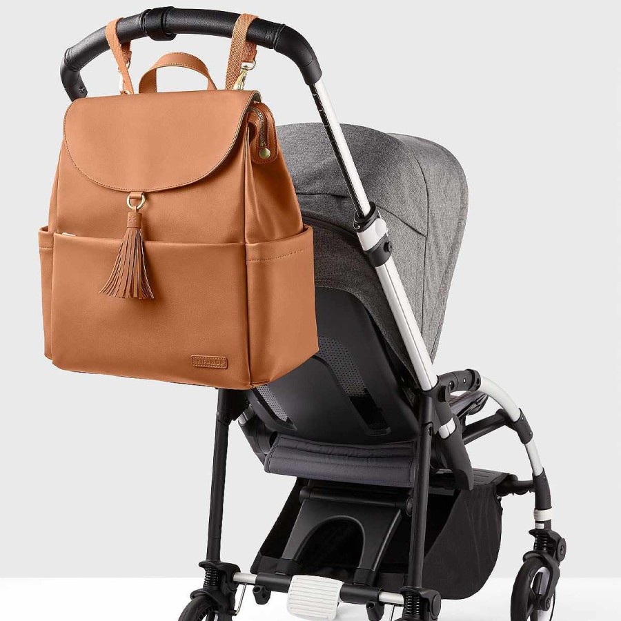 Gear Skip Hop Diaper Bag Backpacks | Greenwich Flap Backpack Caramel