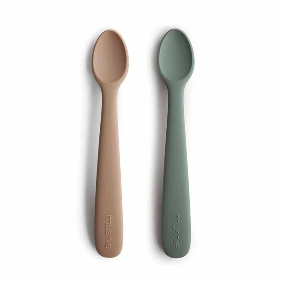 Feeding Mushie Utensils | Silicone Feeding Spoon