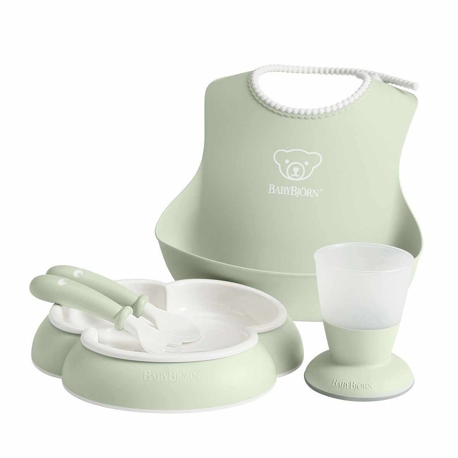 Feeding BABYBJu00d6RN Feeding Sets | Baby Dinner Set - Powder Green