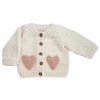 Apparel + Shoes Blueberry Hill Sweaters + Jackets | Heart Cardigan Blush