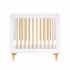 Furniture Babyletto Mini Cribs | Lolly 4-In-1 Mini Crib White/Natural