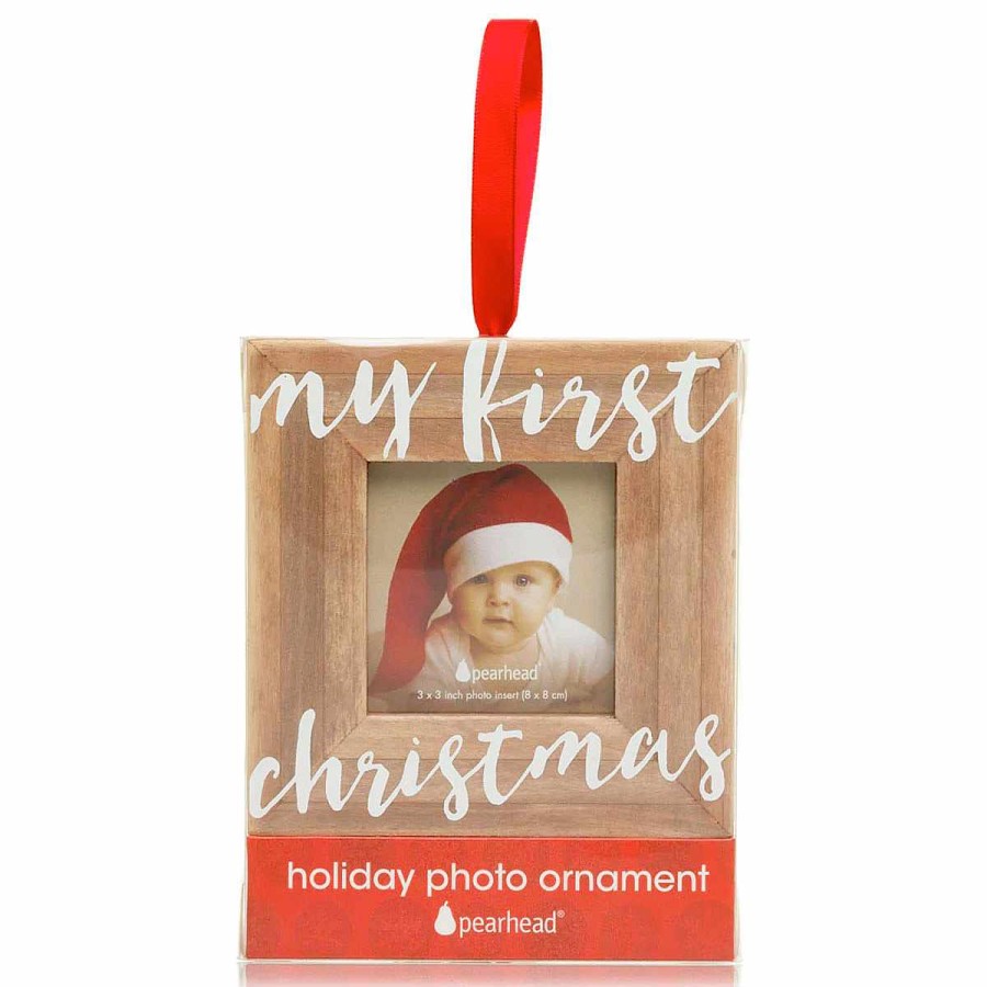 Bedding + Decor Pearhead | Holiday First Christmas Wooden Ornament