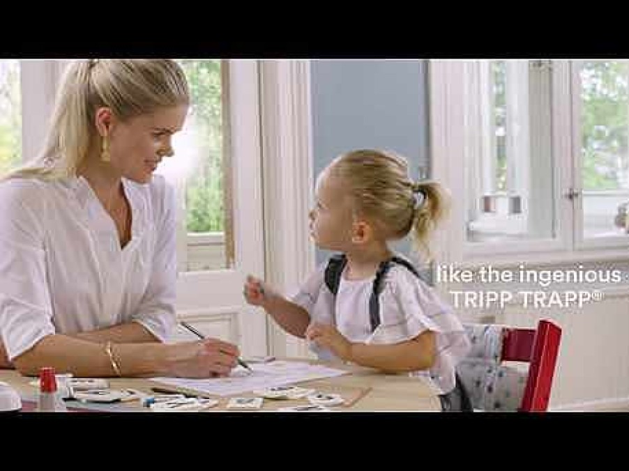 Gear Stokke | Tripp Trapp® High Chair And Cushion With Stokke® Tray - White/Nordic Grey