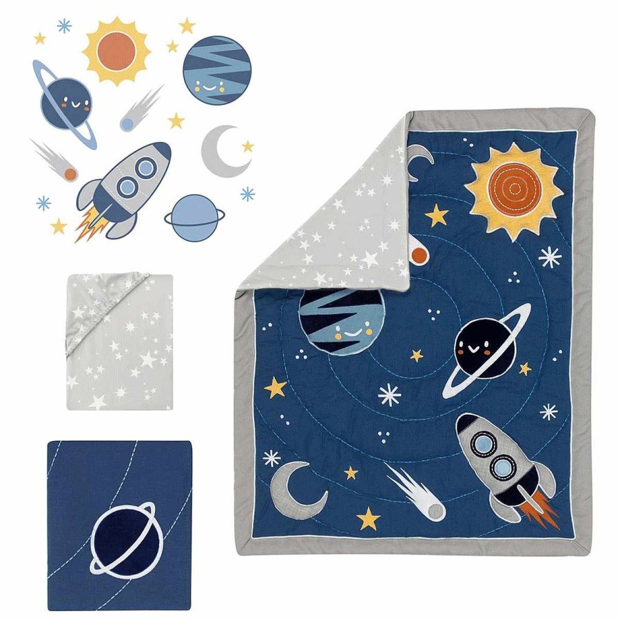 Bedding + Decor Lambs & Ivy Crib Bedding Sets | Milky Way 4 Pc Crib Set