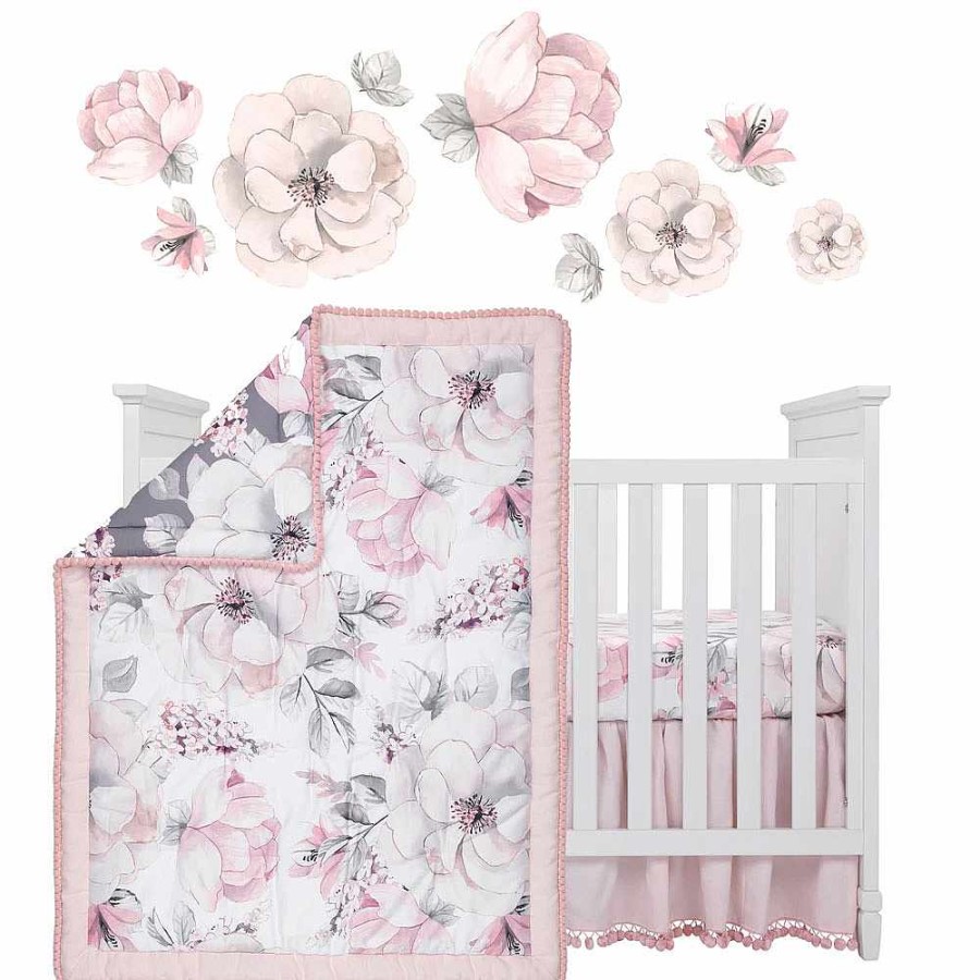 Bedding + Decor Lambs & Ivy Crib Bedding Sets | Botanical Baby 4 Pc Crib Set