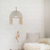 Bedding + Decor The Butter Flying | Rainbow Wall Decor Natural Macrame