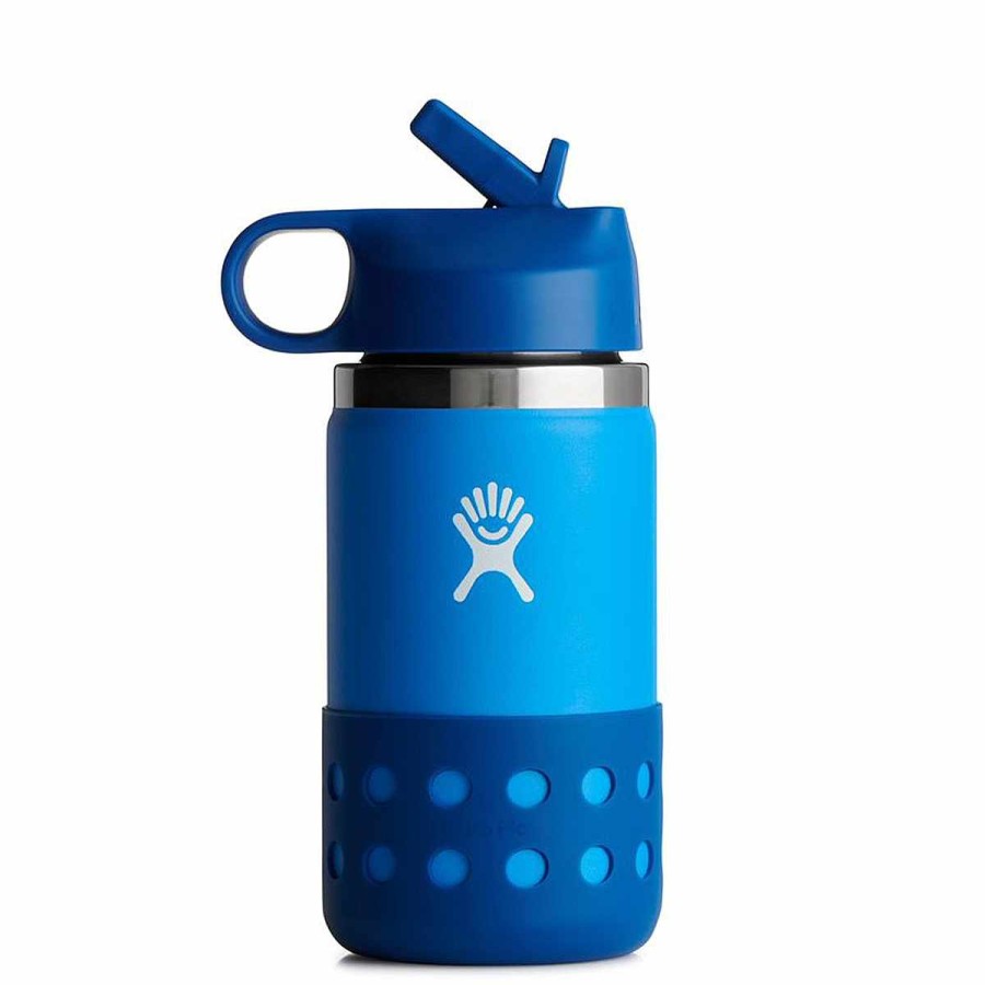 Feeding Hydro Flask Water Bottles | Kids Wide Mouth Straw Lid & Boot