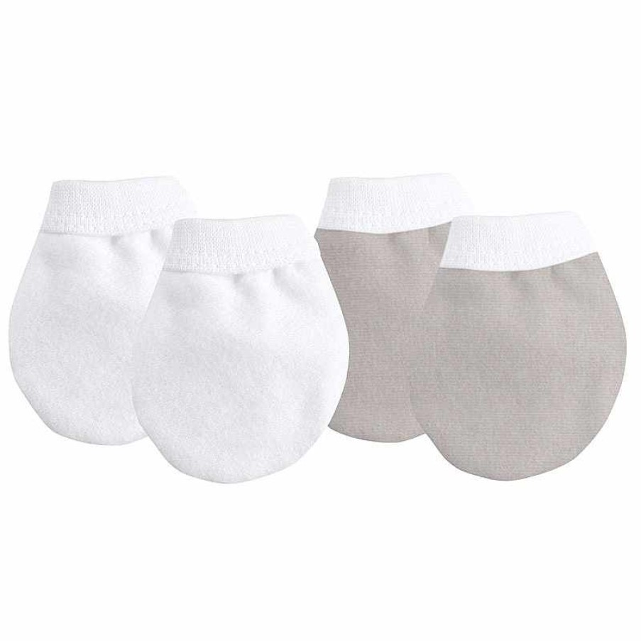 Apparel + Shoes Kushies Infant Scratch Mitts | Organic Mittens - Jersey