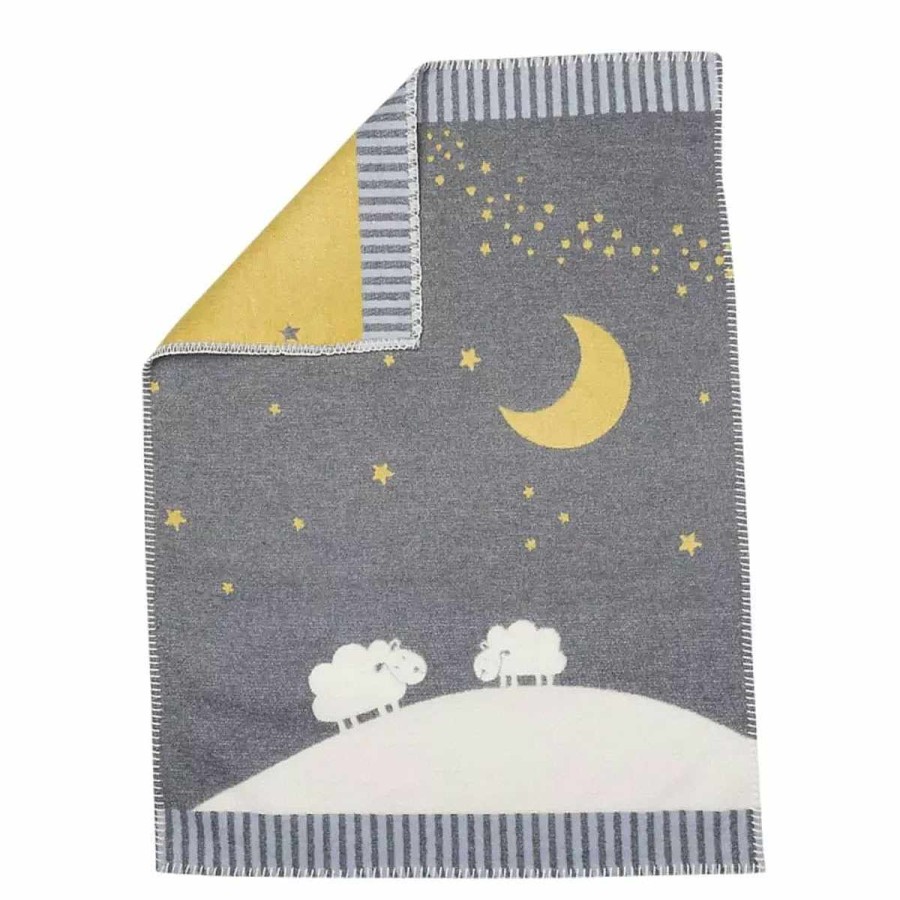 Bedding + Decor David Fussenegger Baby Blankets | Finn Moon Over Sheep Grey