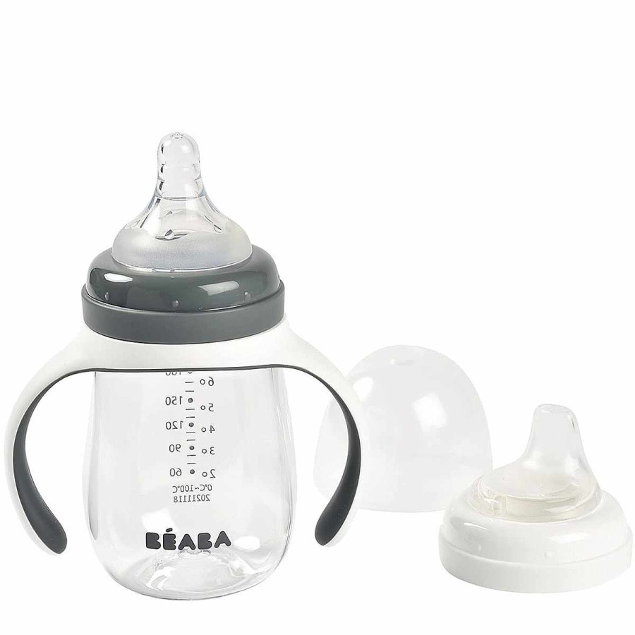 Feeding Beaba Baby Bottles | 2-In-1 Bottle To Sippy Learning Cup