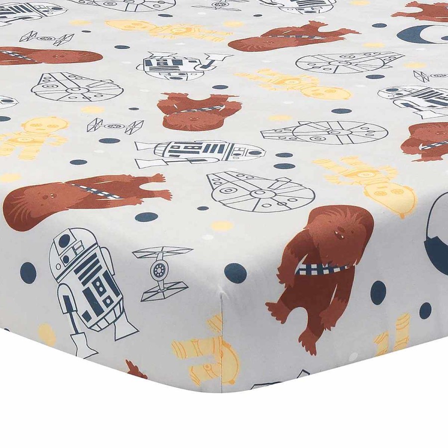 Bedding + Decor Lambs & Ivy Crib Sheets | Star Wars Millennium Falcon Crib Sheet