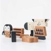 Toys + Gifts Wee Gallery Wood Puzzles + Games | Animal Tower