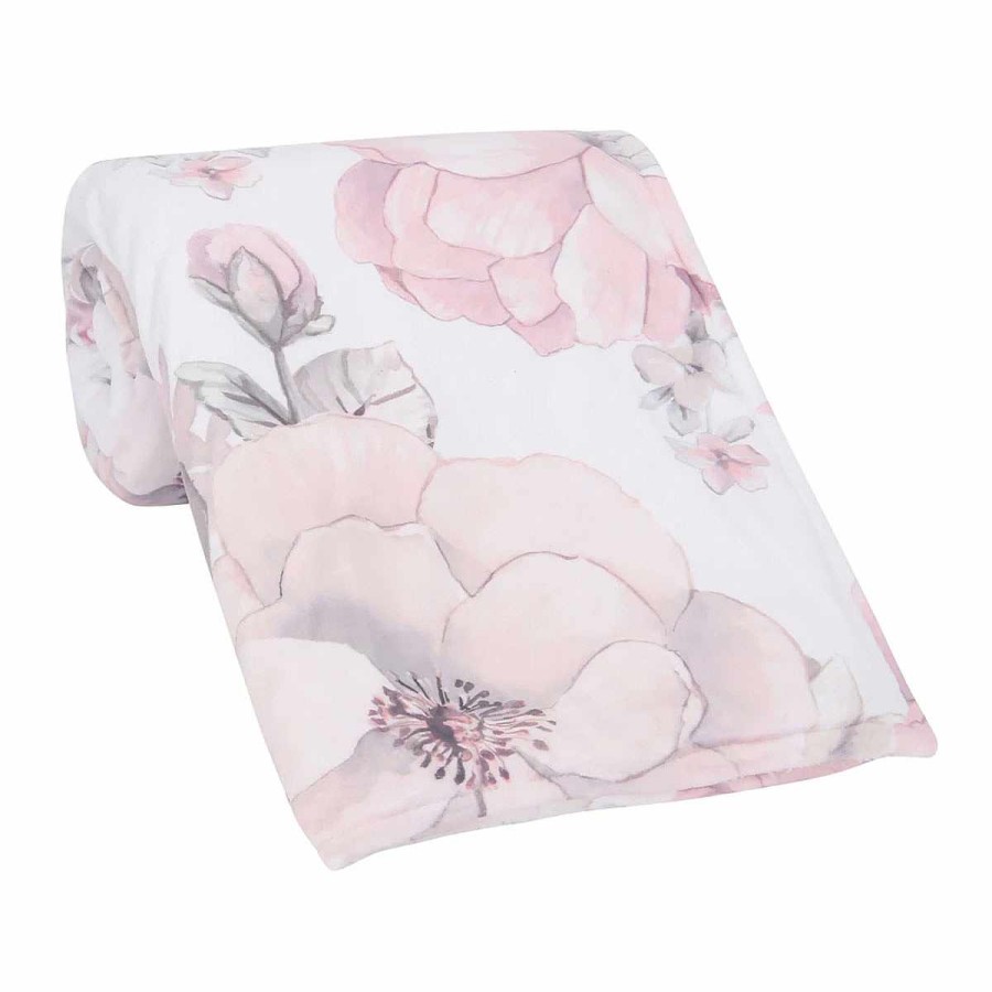 Bedding + Decor Lambs & Ivy Baby Blankets | Botanical Baby Sherpa Blanket