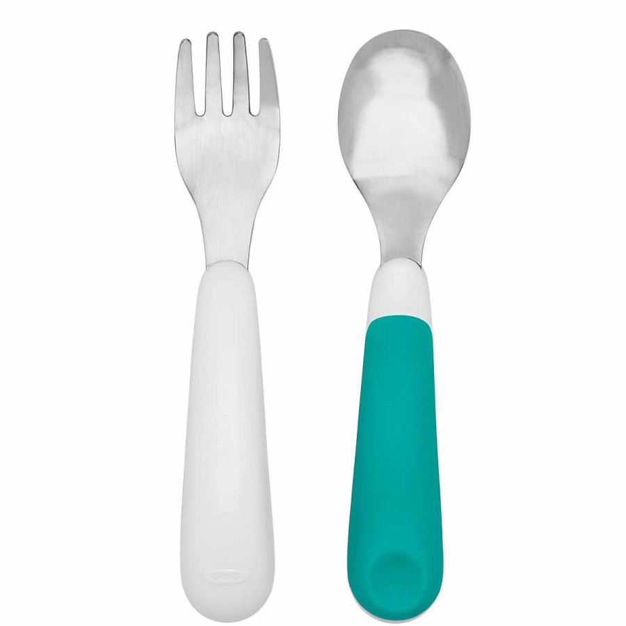 Feeding Oxo Tot Utensils | Fork & Spoon Set