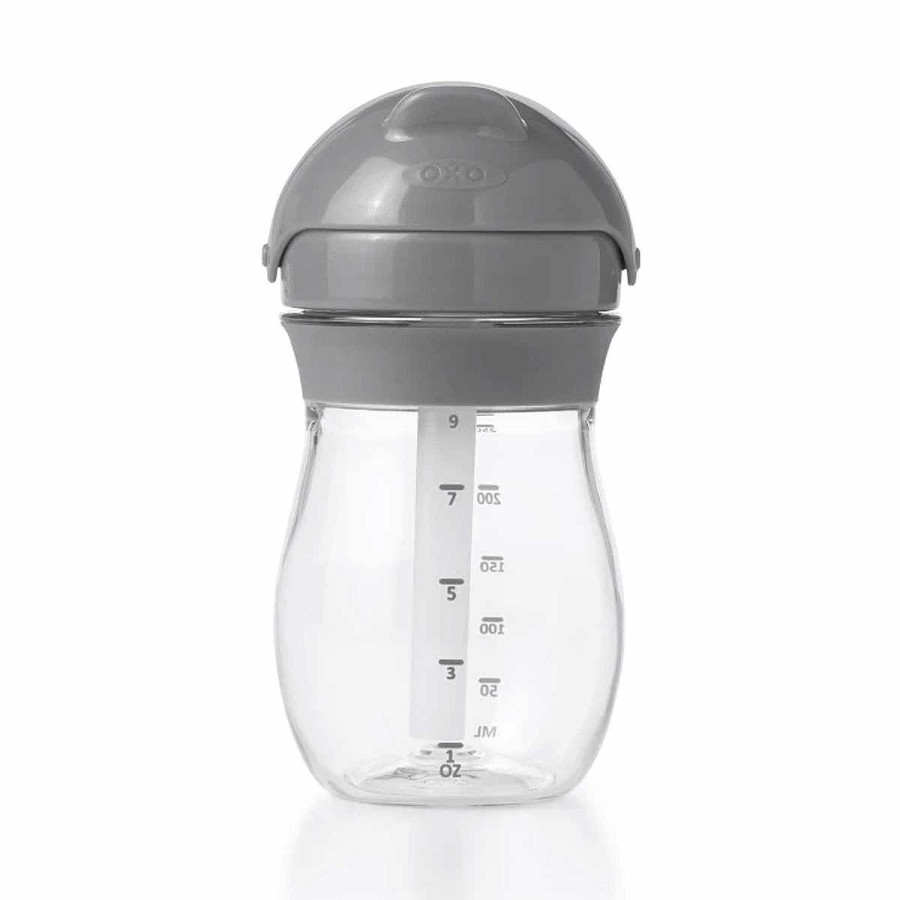 Feeding Oxo Tot Sippy + Training Cups | Transition Straw Cup Grey