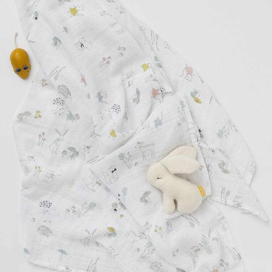 Bedding + Decor Pehr Swaddle + Receiving Blankets | Magical Forest Swaddle