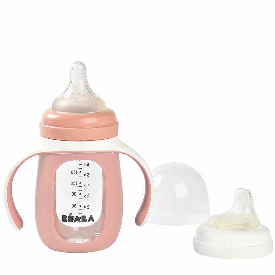 Feeding Beaba Baby Bottles | 2-In-1 Glass T Ing Cup