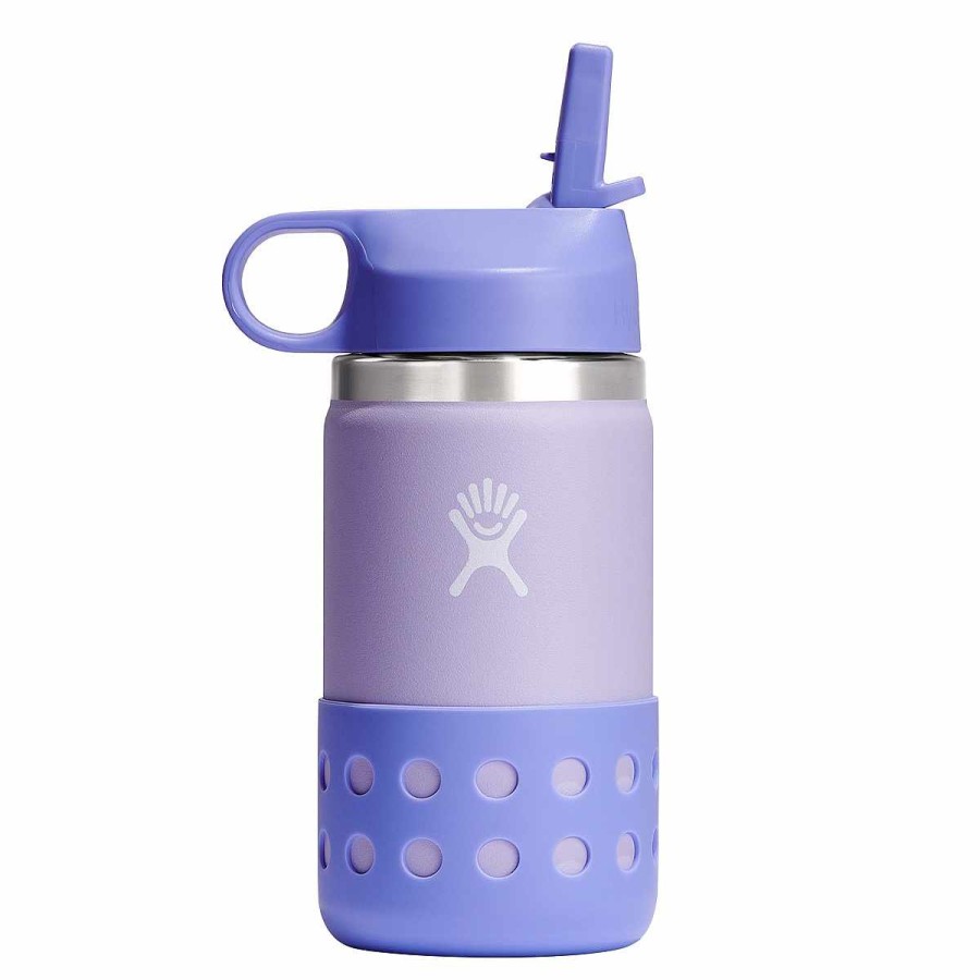 Feeding Hydro Flask Water Bottles | Kids Wide Mouth Straw Lid & Boot