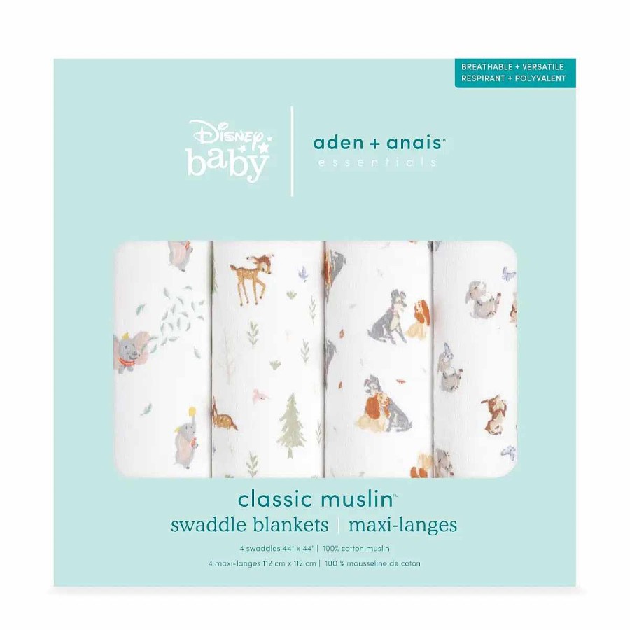 Bedding + Decor aden + anais Swaddle + Receiving Blankets | Swaddle Disney + Friends