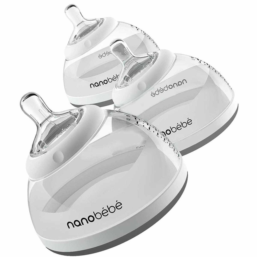 Feeding Nanobebe Baby Bottles | Transition Bottle 3-Pack