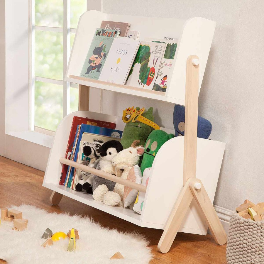 Furniture Babyletto Bookshelves | Tally Bookcase White / Washed Natural