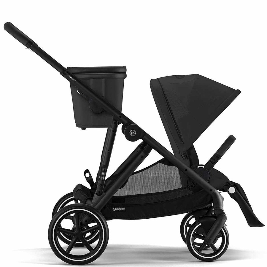 Gear Cybex Single-To-Double Strollers | Gazelle S Stroller - Black/Moon Black