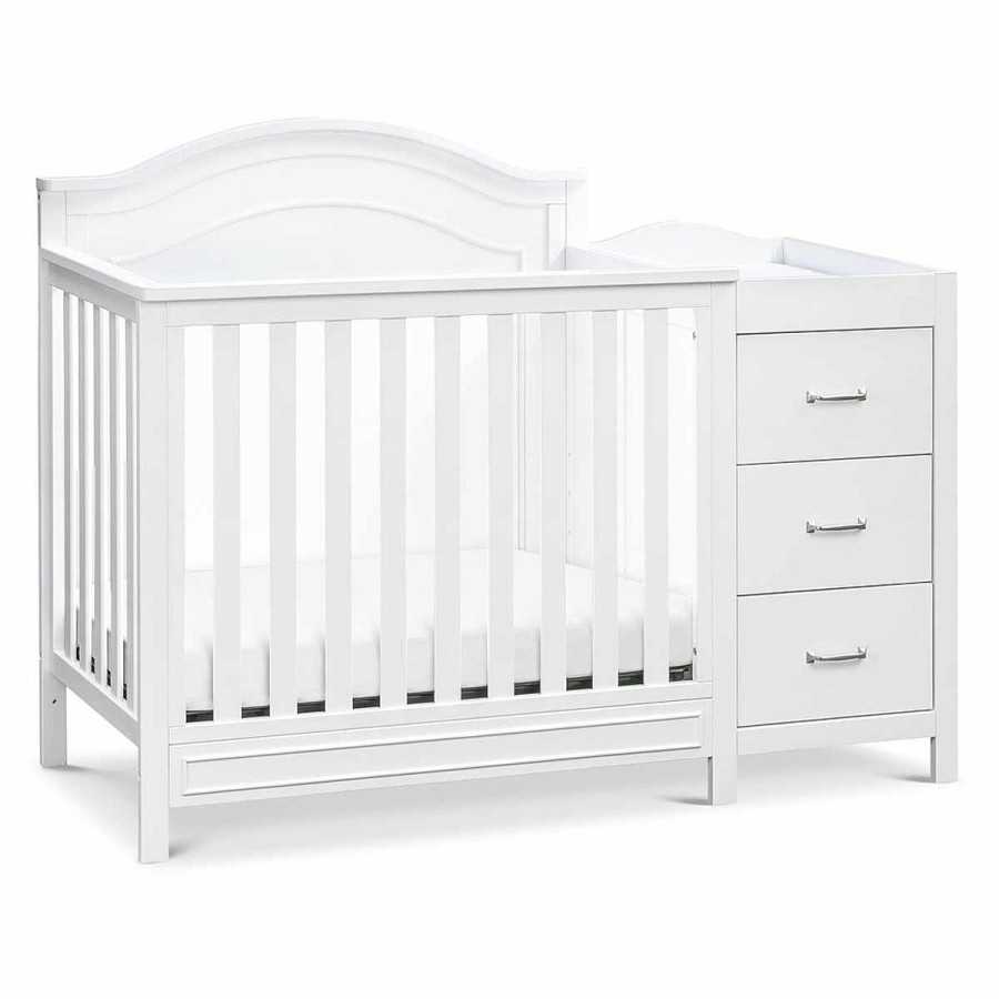 Furniture DaVinci Mini Cribs | Charlie Mini Crib & Changer White