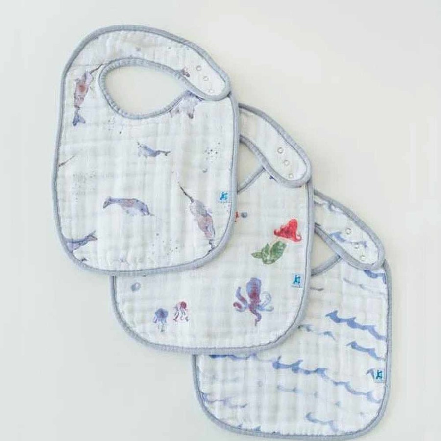 Feeding Little Unicorn Muslin Bibs | Cotton Muslin Classic Bib