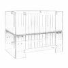 Furniture Nursery Works Mini Cribs | Vetro Mini Crib & Mattress Clear