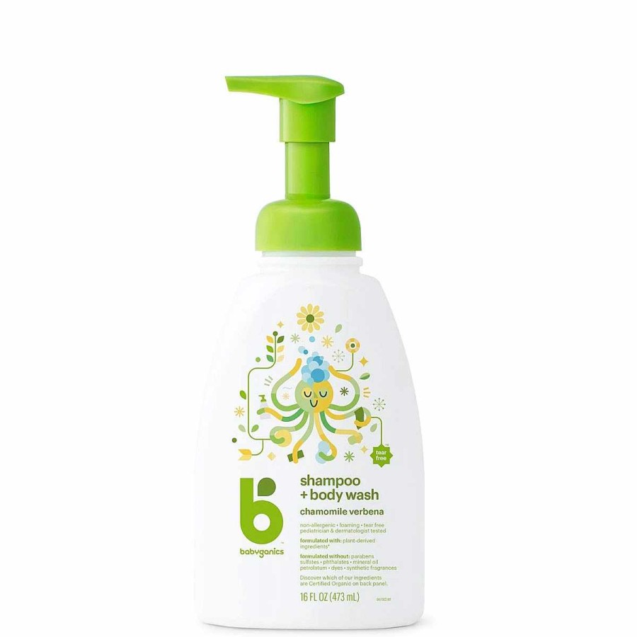 Bathing Babyganics Kids Shampoo + Conditioner | Shampoo & Body Wash Chamomile Verbena