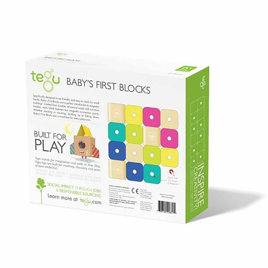 Toys + Gifts Tegu Wood Building Blocks | Baby'S First Blocks