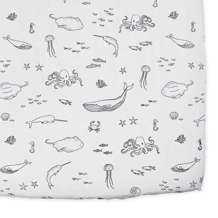 Bedding + Decor Pehr Crib Sheets | Life Aquatic Crib Sheet