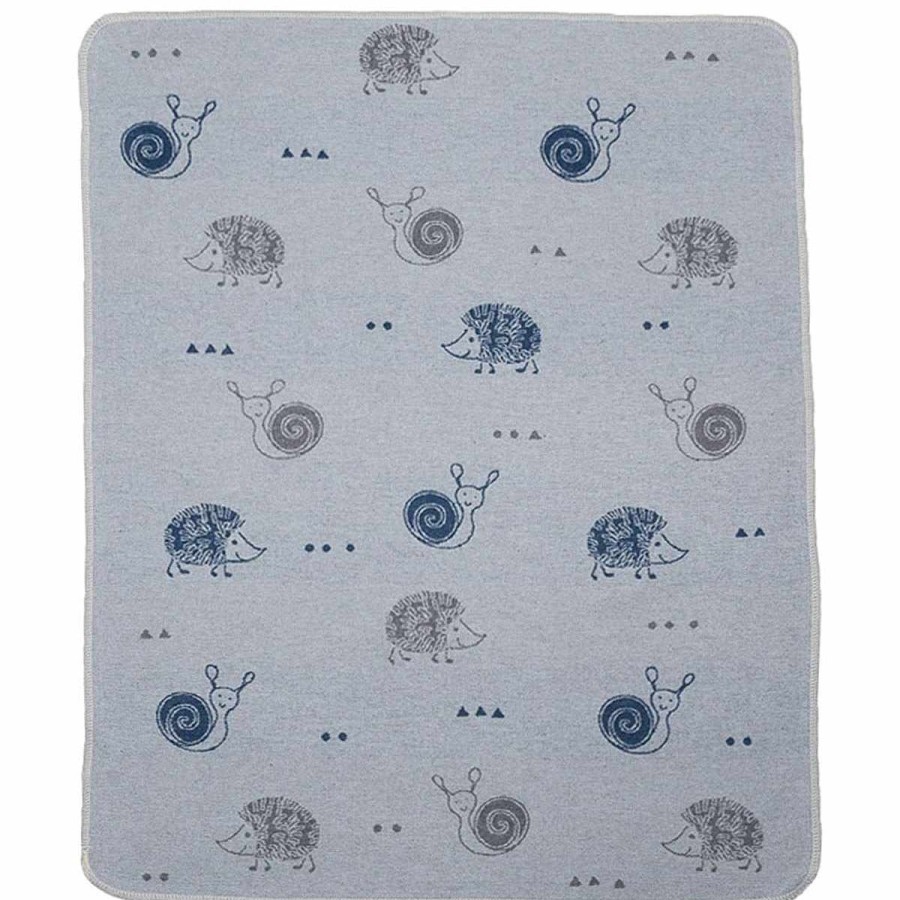 Bedding + Decor David Fussenegger Baby Blankets | Juwel Snail & Hedgehog