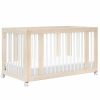 Furniture Babyletto Mini Cribs | Yuzu 8-In-1 Crib With All-Stages Conversion Kits - Washed Natural With White