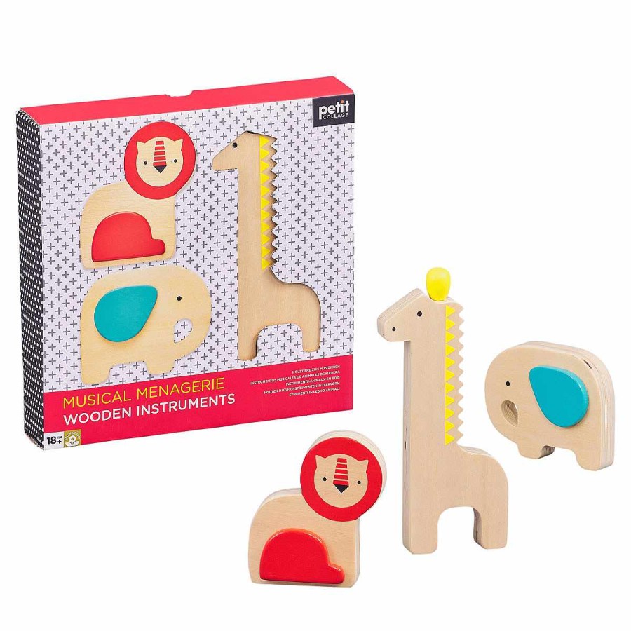 Toys + Gifts Petit Collage | Musical Menagerie Wooden Instruments