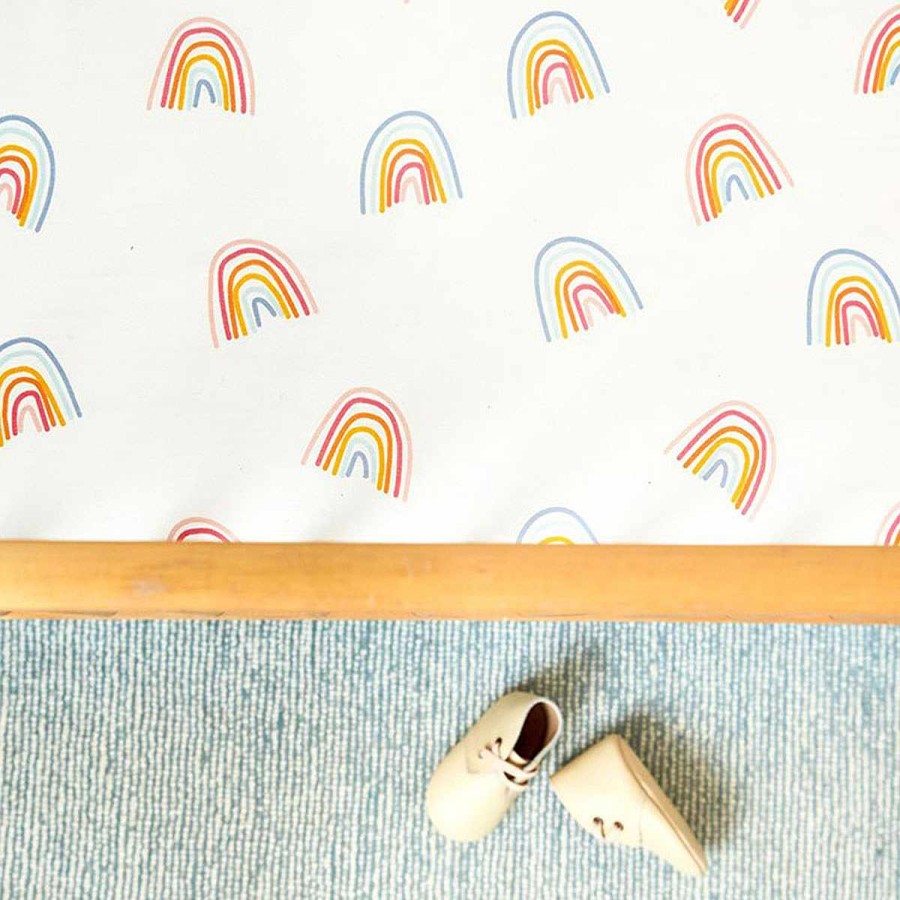 Bedding + Decor Pehr Crib Sheets | Happy Days Crib Sheet Rainbow