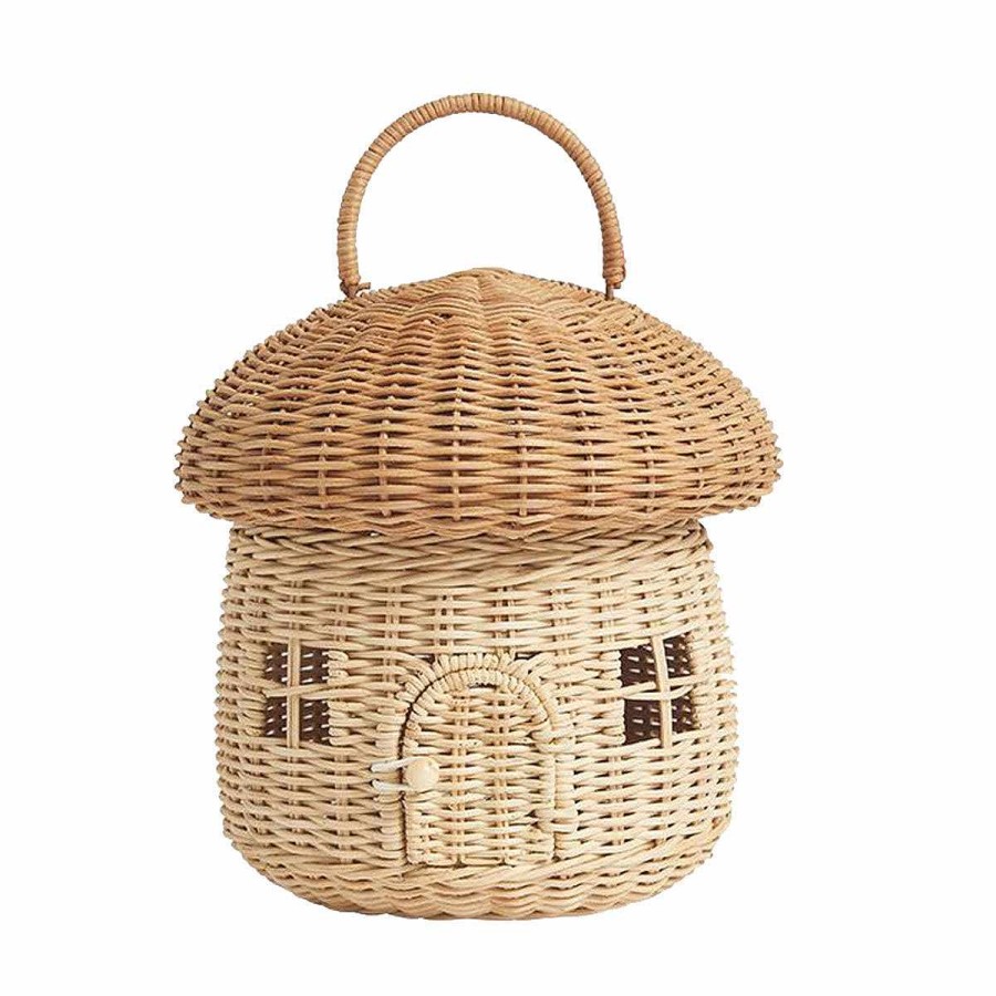 Bedding + Decor Olli Ella Storage Bins | Mushroom Basket Straw