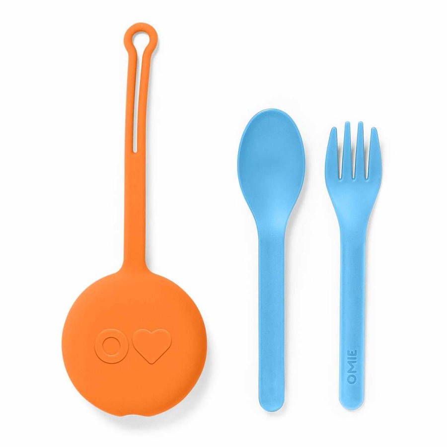 Feeding OmieLife Utensils | Fork, Spoon + Pod Set