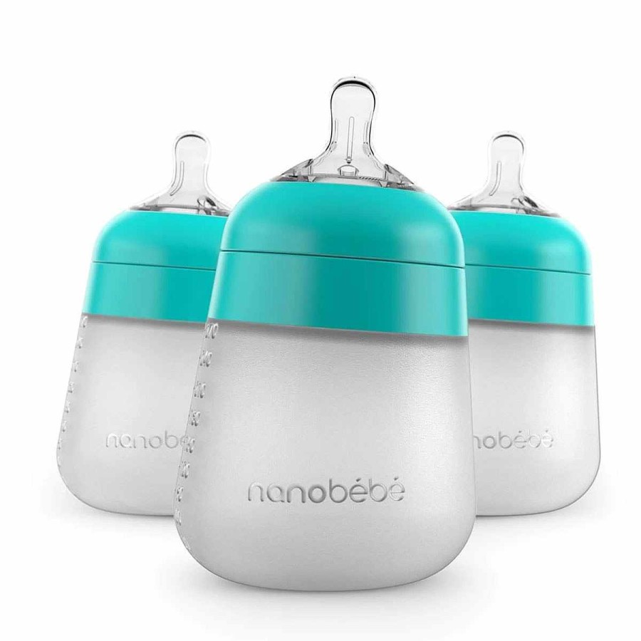 Feeding Nanobebe Baby Bottles | Silicone Bottle 9Oz