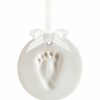 Bedding + Decor Pearhead | Babyprint Ornament - White