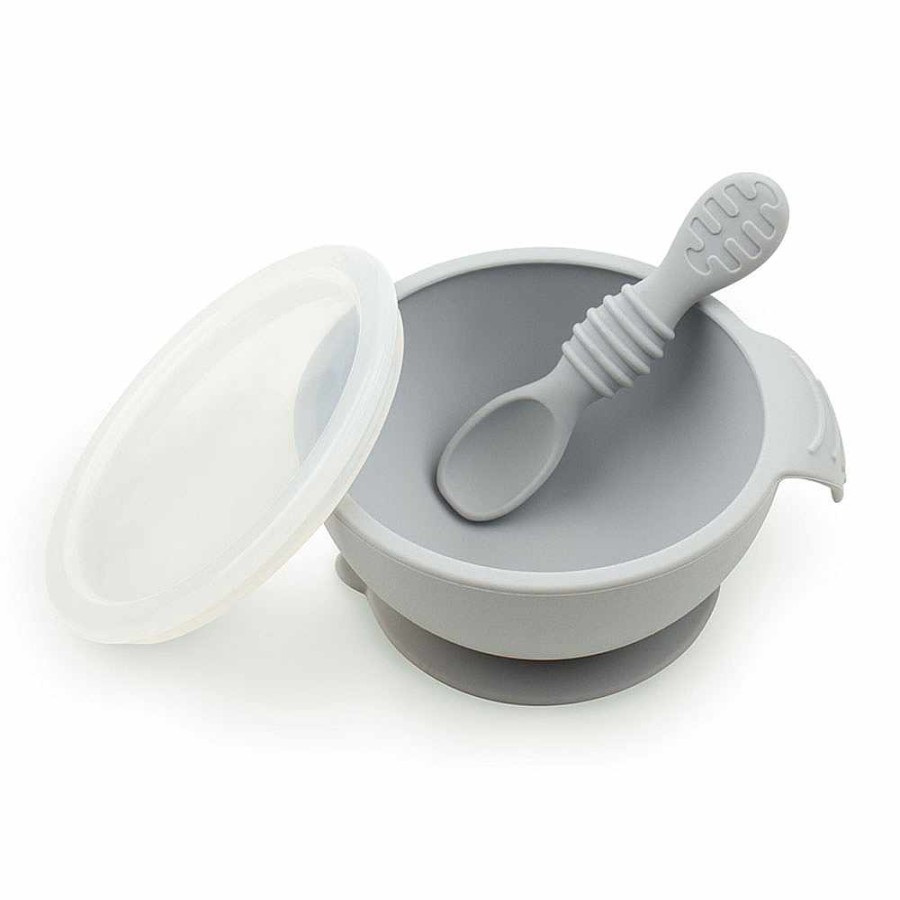 Feeding Bumkins Grip + Suction Dishes | Silicone First Feeding Set