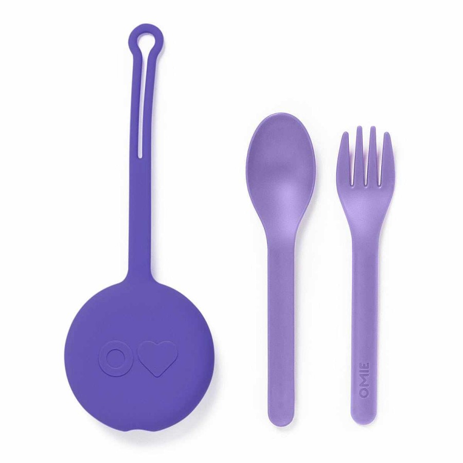 Feeding OmieLife Utensils | Fork, Spoon + Pod Set