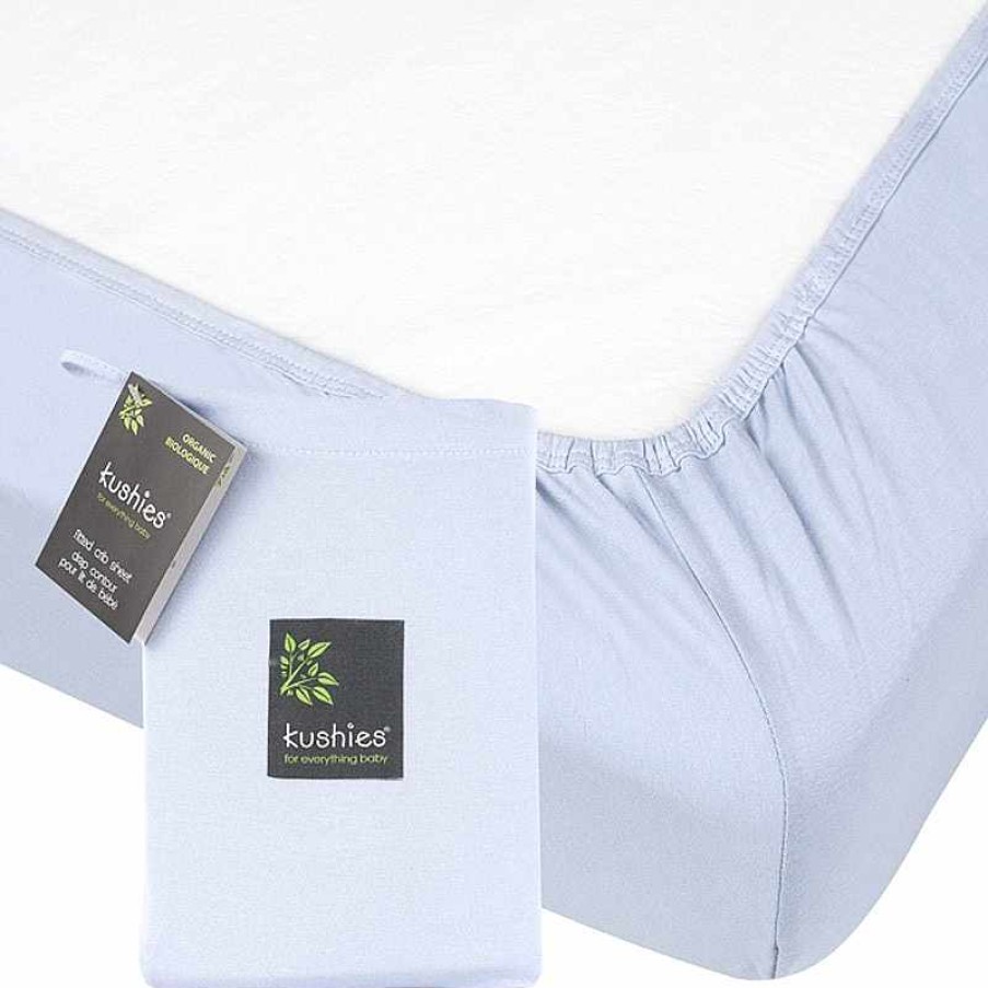 Bedding + Decor Kushies Crib Sheets | Organic Jersey Fitted Crib Sheet