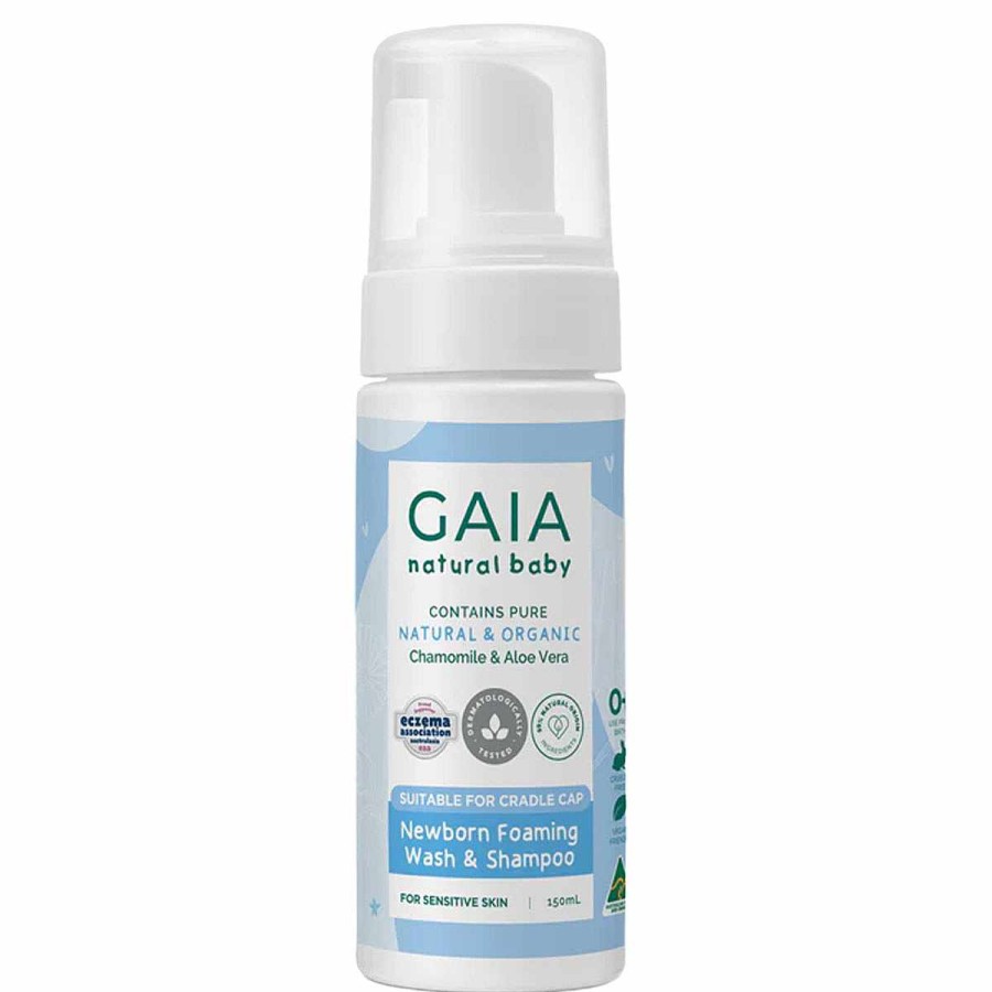 Bathing Gaia Infant Body Wash | Newborn Foaming Wash & Shampoo