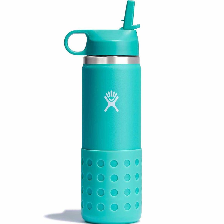 Feeding Hydro Flask Water Bottles | Kids Wide Mouth Straw Lid & Boot