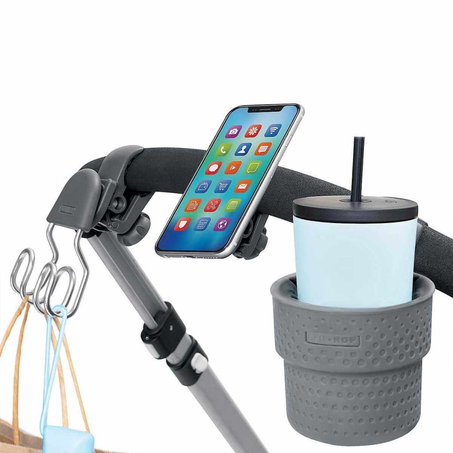 Gear Skip Hop Cup Holders, Snack Trays + Stroller Organization | Stroll & Connect Universal Phone Holder