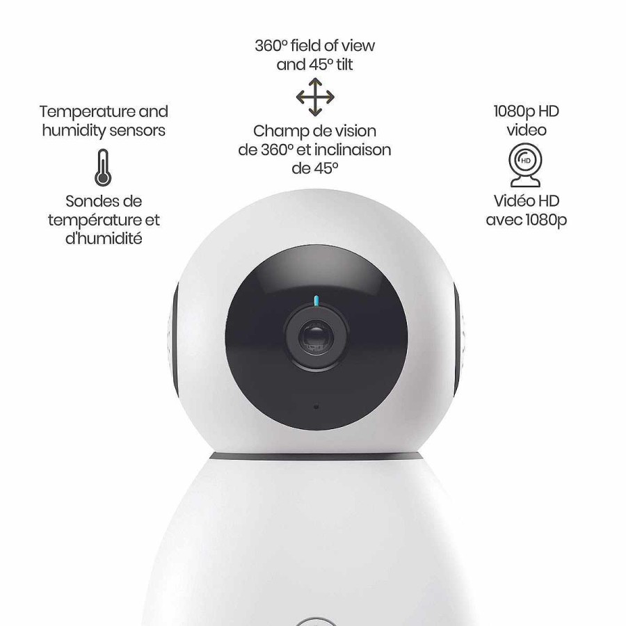 Health + Safety Safety 1st Video Baby Monitors | Connected 360 Smart Baby Monitor