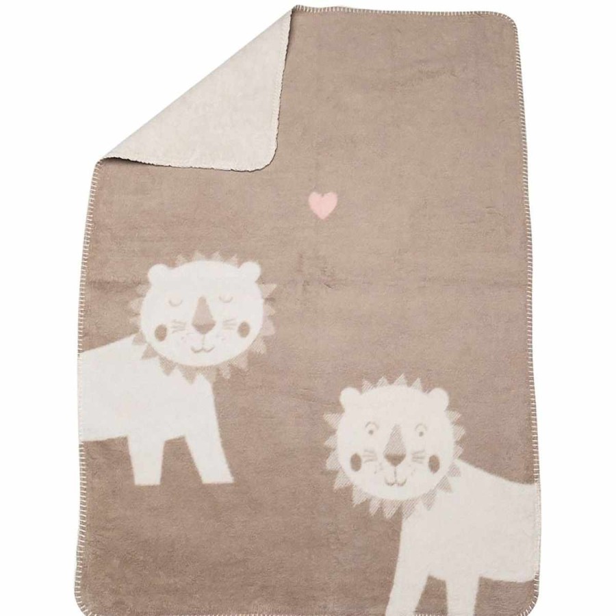 Bedding + Decor David Fussenegger Baby Blankets | Mila Lions In Love