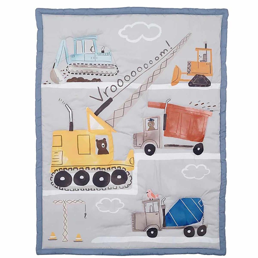 Bedding + Decor Lambs & Ivy Crib Bedding Sets | Construction Zone 3 Pc Crib Set